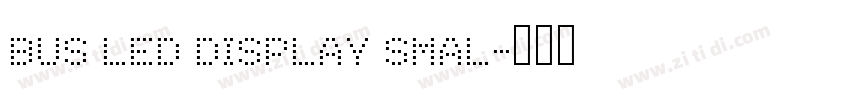 bus led display smal字体转换
